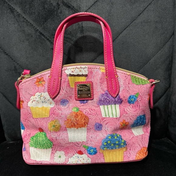 Dooney & Bourke Handbags - Dooney & Bourke Ruby Mini Pink Cupcake Crossbody Satchel Purse
